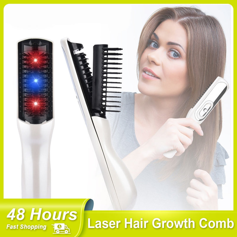 Escova para crescimento de cabelo a laser