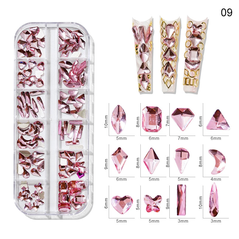 Strass Pedras Preciosas Lips Lady para unhas